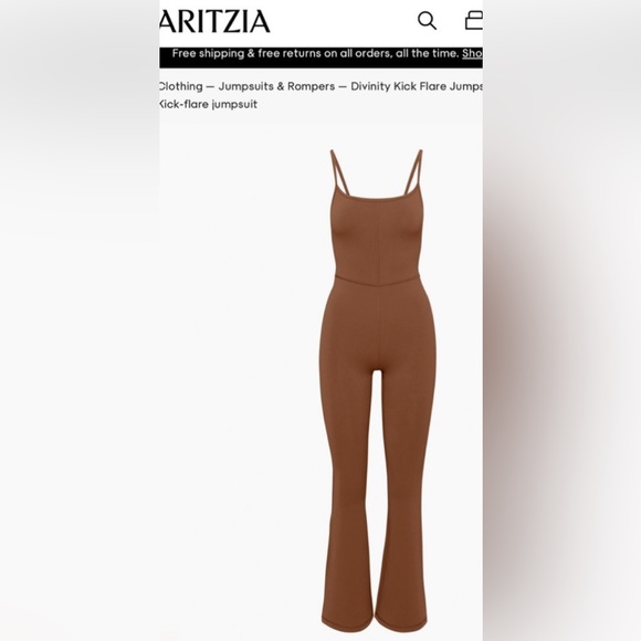 Wilfred Free Divinity Kick Flare Jumpsuit NWT LARGE - Picture 3 of 13